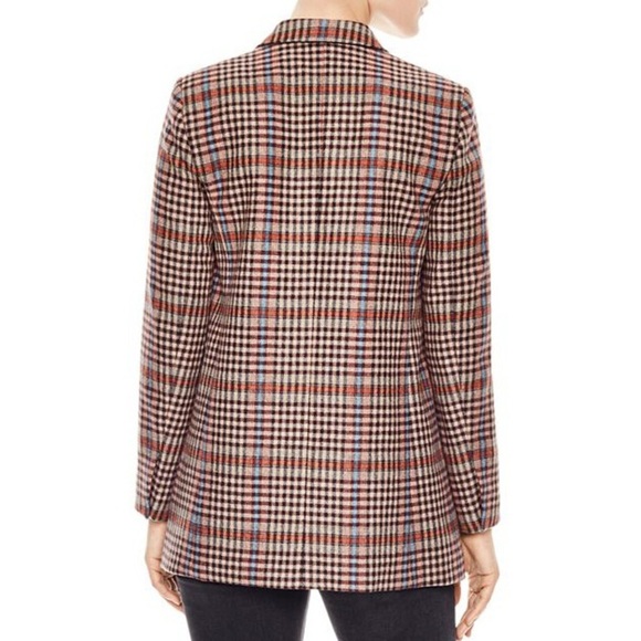 Like New Sandro Solution Plaid Wool-Blend Blazer - Size US 10 (40 FR) - Picture 2 of 10